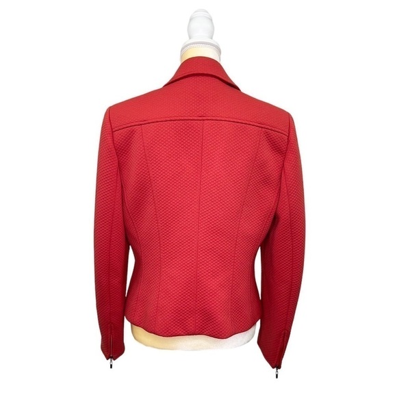 Talbots Jacket/ Blazer Size 10 Weathered Red Quitted Jersey Knit Suit Coat EUC - Picture 4 of 8